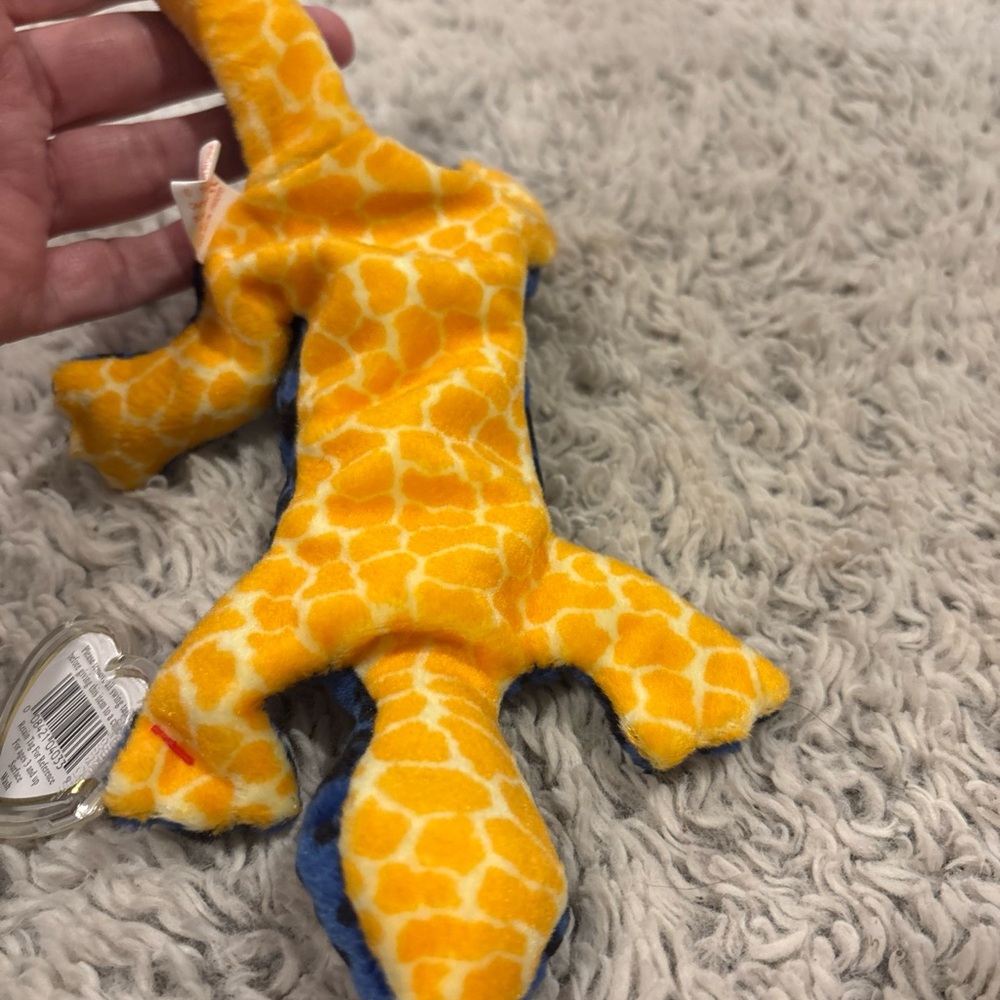 Ty Beanie Babies Lizzy Lizard Kids OS Blue Excellent 1995 Plush Toy 4033 - Picture 4 of 4